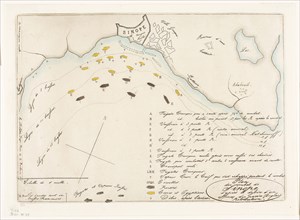 Plan of the Battle of Sinope, 1853, Charles Meryon (French, 1821-1868), printed by Auguste Delâtre