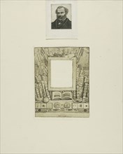 Design for a Frame for the Portrait of Armand Guéraud, 1862, Charles Meryon (French, 1821-1868),