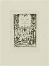 Frontispiece for the Catalogue of the Work of Thomas De Leu, 1866, Charles Meryon (French,