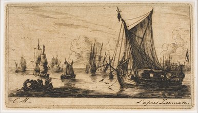 South Sea Fishers, 1850, Charles Meryon (French, 1821-1868), after Reinier Nooms (Dutch, c. 1623-c.