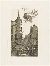 House with a Turret, No 22, rue de l’Ecole de Médecine, Paris (called the Turret of Marat), 1861,
