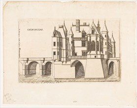 The Château of Chenonceau, no. 2, 1856, Charles Meryon (French, 1821-1868), after Jacques Androuet