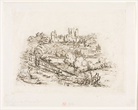 Ruins of the Château de Pierrefonds, 1858, Charles Meryon (French, 1821-1868), after Viollet-Le-Duc