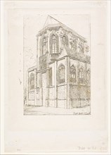 The Apse of the Church of St Martin-sur-Renelle, Paris, 1860, Charles Meryon (French, 1821-1868),