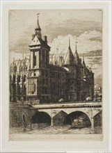 The Clock Tower, Paris, 1852, Charles Meryon, French, 1821-1868, France, Etching and engraving in