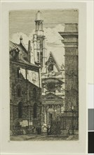 Church of St. Etienne du Mont, Paris, 1852, Charles Meryon, French, 1821-1868, France, Etching on
