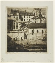 The Mortuary, Paris, 1854, Charles Meryon, French, 1821-1868, France, Etching and drypoint in warm