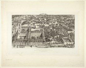 Collège Henry IV (or Lycée Napoléon), Paris, 1863–64, Charles Meryon (French, 1821-1868), printed
