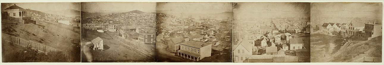 San Francisco, c. 1850, after daguerreotypes attributed to Carleton Watkins, American, 19th