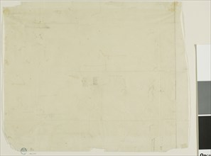 Diagram, n.d., Charles Meryon, French, 1821-1868, France, Red Conté crayon with graphite on cream