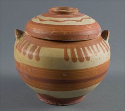 Pyxis (Container for Personal Objects), 7th/6th century BC, Etruscan, Etruria, terracotta, a (jar):