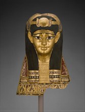 Mummy Mask, Late Ptolemaic Period-early Roman Period, 1st century BC, Egyptian, Egypt, Cartonnage,