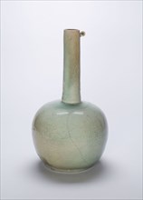 Bottle, Goryeo dynasty (918–1392), mid–12th century, Korea, Korea, Celadon-glazed stoneware with