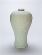 Baluster-Shaped Vase with Lotus Flowers, Goryeo dynasty (918–1392), late 12th/early 13th century,