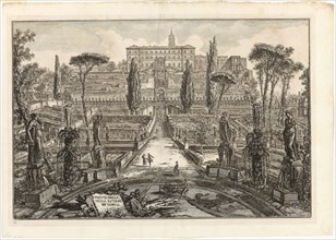View of the Villa d’Este, Tivoli, from Views of Rome, 1773, published 1800–07, Giovanni Battista