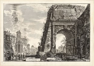 View of the Arch of Titus, from Views of Rome, 1771, Giovanni Battista Piranesi, Italian,