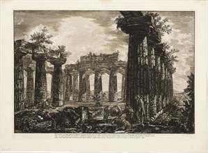 Interior view of the so-called College des Anfictions, from Different views of Paestum, 1778,