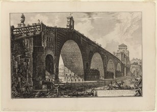 View of the Ponte Molle [or Milvian Bridge] over the Tiber two miles outside Rome, from Views of