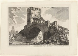 View of the Ponte Salario, from Views of Rome, 1750/59, Giovanni Battista Piranesi, Italian,