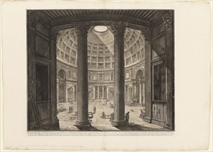 Interior view of the Pantheon, from Views of Rome, 1768, published 1800–07, Giovanni Battista