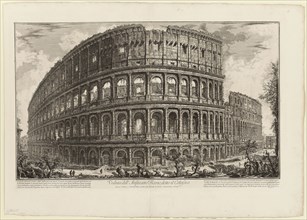 View of the Flavian Amphitheater, called the Colosseum, from Views of Rome, 1750/59, Giovanni