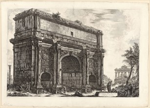 View of the Arch of Septimius Severus, from Views of Rome, 1772, published 1800–07, Giovanni