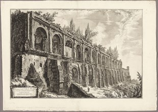 Remains of the Villa of Maecenas at Tivoli, from Views of Rome, 1763, published 1800–07, Giovanni