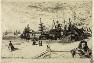 Yacht Tavern, Erith, 1865, Francis Seymour Haden, English, 1818-1910, England, Etching from a zinc