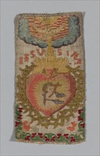 Fragment, 19th century, Spain, silk, 23.5 x 12.7 cm (9 1/4 x 5 in.)