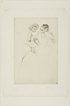 Hélène of Septeuil, c. 1890, Mary Cassatt, American, 1844-1926, United States, Etching in dark