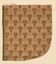 Fragment, 16th century, Italy, Silk and gold gilt strips wound around silk fiber core,
