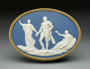 Medallion with Judgment of Hercules, c. 1778, Wedgwood Manufactory, England, founded 1759, Burslem,