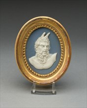 Plaque with Head of a Satyr, 1770, Wedgwood Manufactory, England, founded 1759, Burslem, Stoneware