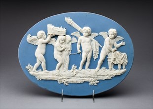 Plaque with Marriage of Cupid and Psyche, 1787, Wedgwood Manufactory, England, founded 1759,