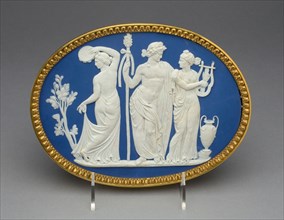 Plaque with Bacchus and Two Bacchantes, c. 1789, Wedgwood Manufactory, England, founded 1759,