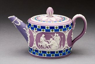 Teapot, c. 1790, Wedgwood Manufactory, England, founded 1759, Burslem, Stoneware (jasperware), 8.3
