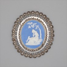 Medallion with Woman and Dog, Late 18th century, Wedgwood Manufactory, England, founded 1759,