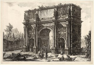 View of the Arch of Constantine, from Views of Rome, 1771, published 1800–07, Giovanni Battista