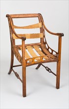 Armchair (one of two), c. 1830, Northern Europe, Northern Europe, Wood, possibly cherry, 88.9 x 49