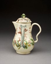 Covered Milk Jug, 1760/69, England, Staffordshire, Staffordshire, Lead-glazed earthenware