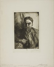 Paul Verlaine II, 1895, Anders Zorn, Swedish, 1860-1920, Sweden, Etching on ivory laid paper, 237 x