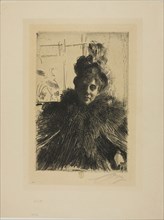 Gerda Hagborg III, 1896, Anders Zorn, Swedish, 1860-1920, Sweden, Etching on ivory laid paper, 240