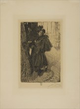 Effet de Nuit II, 1895, Anders Zorn, Swedish, 1860-1920, Sweden, Etching on tan wove paper, 240 x