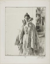 H. R. H. Princess Ingeborg of Sweden I, 1900, Anders Zorn, Swedish, 1860-1920, Sweden, Etching on