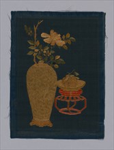 Panel (Furnishing Fabric), Kangxi Period, Qing dynasty (1644–1911), 1800/50, China, One of four