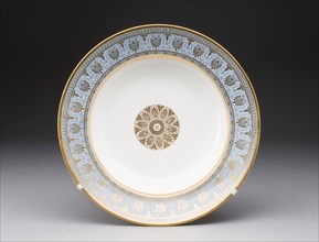 Plate, 1839, Sèvres Porcelain Manufactory, French, founded 1740, Sèvres, Hard-paste porcelain with