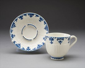 Cup and Saucer, c. 1730, Saint-Cloud Porcelain Manufactory, French, 1666-1766, Saint-Cloud,