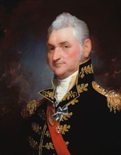 Major-General Henry Dearborn, 1812, Gilbert Stuart, American, 1755–1828, Roxbury, Oil on mahogany