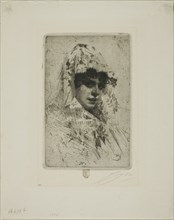 Spanish Woman, 1884, Anders Zorn, Swedish, 1860-1920, Sweden, Etching on off-white laid paper, 174
