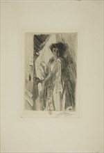 Rosita Mauri, 1889, Anders Zorn, Swedish, 1860-1920, Sweden, Etching on ivory laid paper, 220 x 149